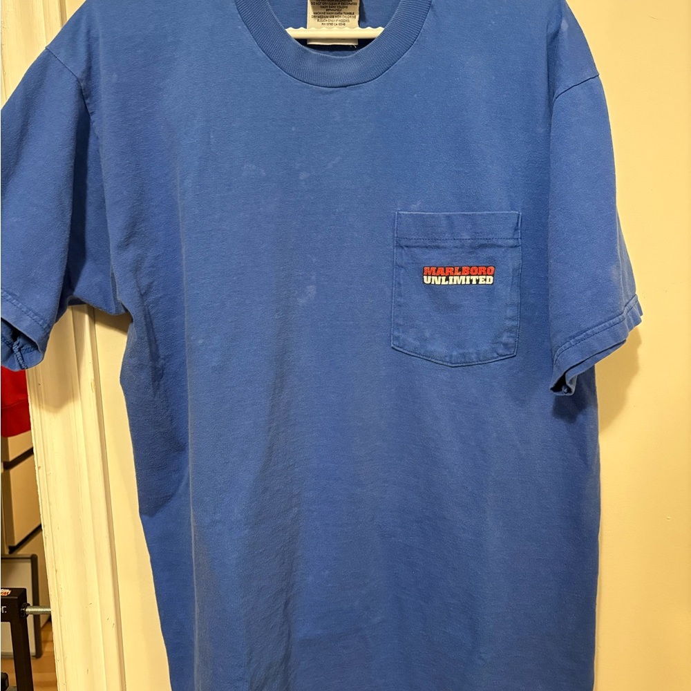 Blue Vintage Marlboro Men's Shirt